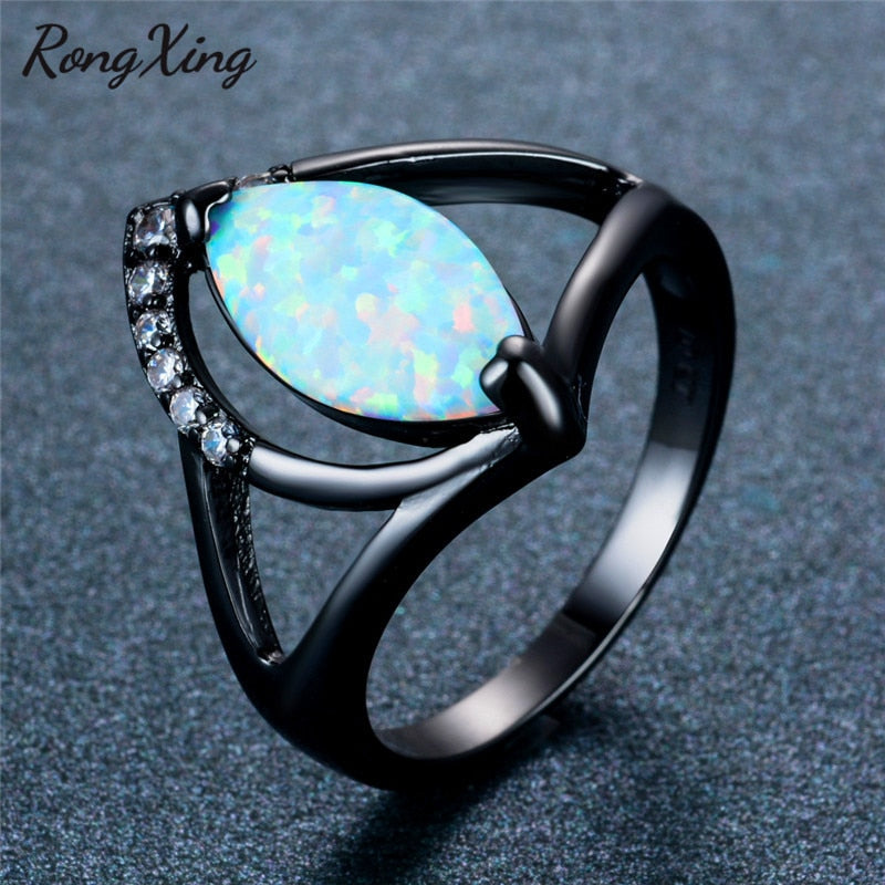 Black Gold Filled Zircon Ring