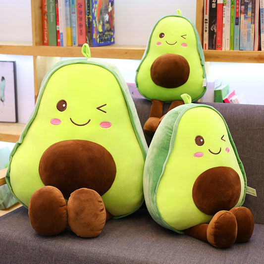 Cute 3D Avocado Stuffed Plush