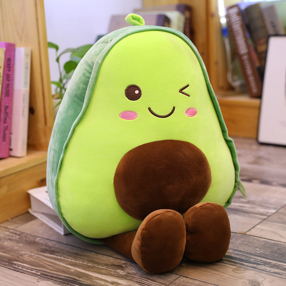 Cute 3D Avocado Stuffed Plush