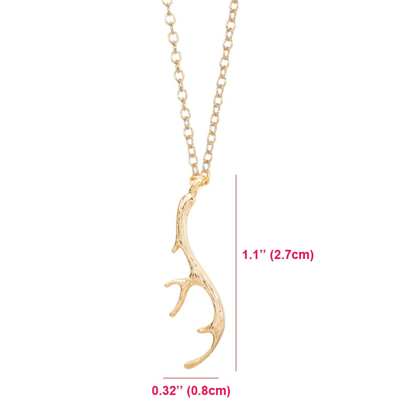 Fashion Vintage Jewelry Deer Antler Necklace