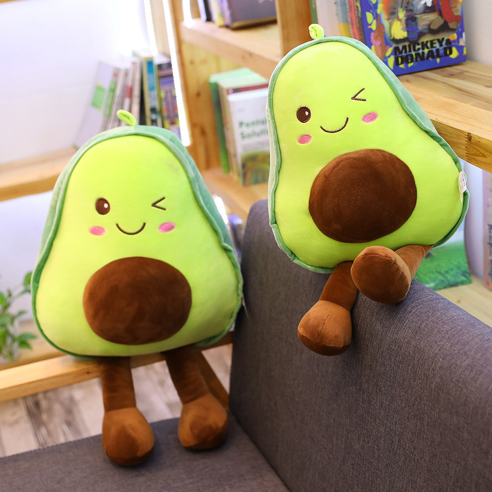 Cute 3D Avocado Stuffed Plush