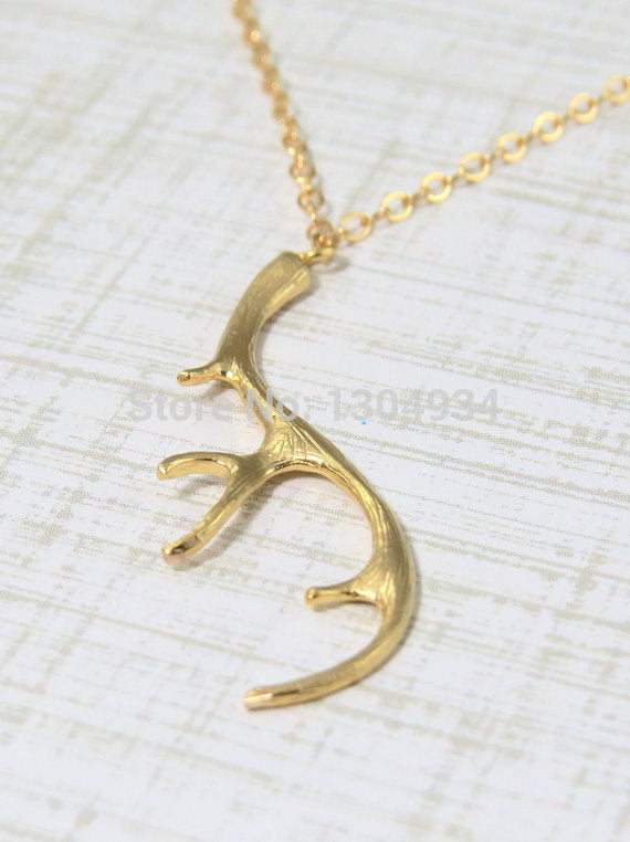 Fashion Vintage Jewelry Deer Antler Necklace